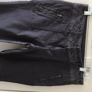 Anthropologie cotton cargo-style pants